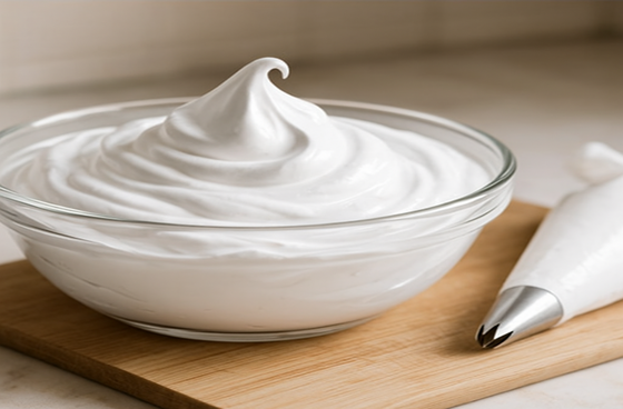 Protein cream for meringue